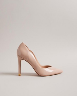 Buty Na Obcasie Damskie Ted Baker Layered Patent Leather Court Beżowe Polska | PL-VHQOT8290