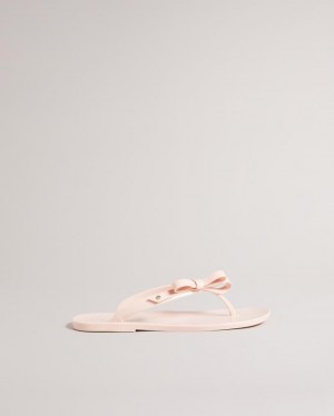 Japonki Damskie Ted Baker Bow Różowe Polska | PL-ITNBG4230