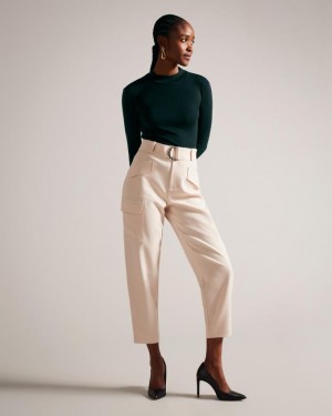 Najfatalniejszy Damskie Ted Baker Long Sleeve Fitted With High Neck Ciemny Zielone Polska | PL-CEOZT6731