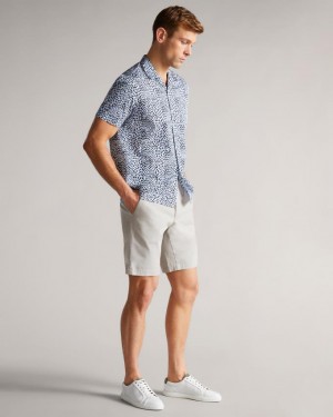 Spodenki Męskie Ted Baker Chino Głęboka Szare Polska | PL-ZABLS9375