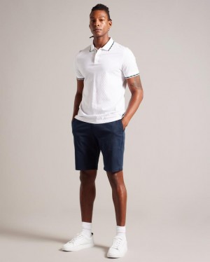 Spodenki Męskie Ted Baker Chino Granatowe Polska | PL-KNWSO6428