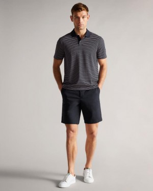 Spodenki Męskie Ted Baker Chino Granatowe Polska | PL-CQHZJ3206