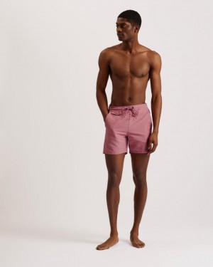 Spodenki Męskie Ted Baker Plain Swim Różowe Polska | PL-XQKET4890
