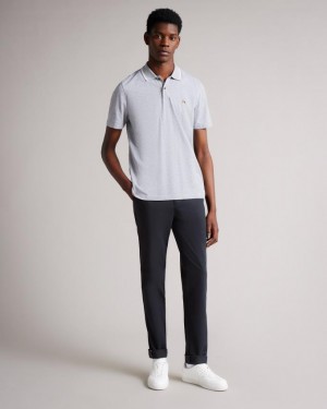 Spodnie Chinosy Męskie Ted Baker Slim Granatowe Polska | PL-CQUPB9672