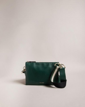 Torba Crossbody Damskie Ted Baker Branded Webbing Ciemny Zielone Polska | PL-HEGAM6254