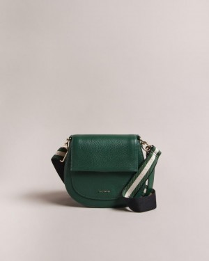 Torba Crossbody Damskie Ted Baker Branded Webbing Satchel Ciemny Zielone Polska | PL-AJCFI3745