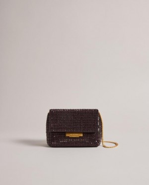 Torba Crossbody Damskie Ted Baker Crystal Mini Jasny Fioletowe Polska | PL-LFHXZ8052