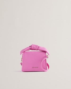 Torba Crossbody Damskie Ted Baker Mini Bow Knot Głęboka Różowe Polska | PL-MSBIG5720