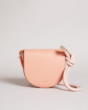 Torba Crossbody Damskie Ted Baker Rope Handle Mini Różowe Polska | PL-HPFOZ4285