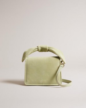 Torba Crossbody Damskie Ted Baker Soft Knot Bow Mini Głęboka Zielone Polska | PL-NFUAH7456