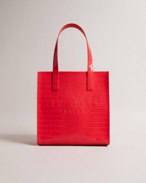 Torebka Damskie Ted Baker Croc Detail Small Icon Koralowe Polska | PL-GOVWC9075