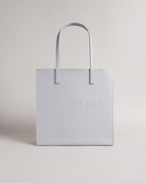 Torebka Damskie Ted Baker Medium Crosshatch Icon Głęboka Szare Polska | PL-PDMBS4809