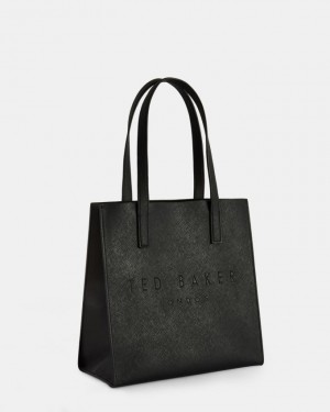 Torebka Damskie Ted Baker Small Crosshatch Icon Czarne Polska | PL-ONLXS1034