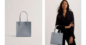 Torebka Damskie Ted Baker Small Crosshatch Icon Głęboka Szare Polska | PL-GFWPZ1056