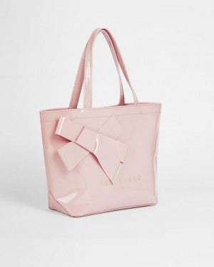 Torebka Damskie Ted Baker Small Icon With Knot Bow Różowe Polska | PL-GLDJF0182