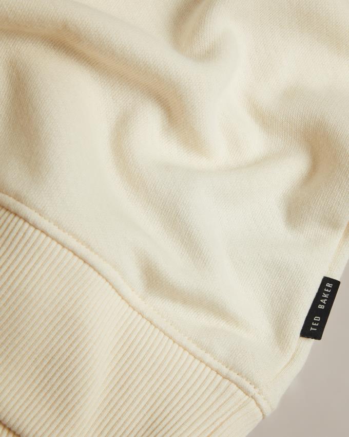 Bluza Męskie Ted Baker Long Sleeve Raglan Detail Kremowe Polska | PL-WYUVE7083