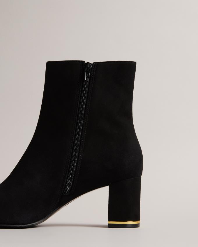 Botki Damskie Ted Baker Suede Czarne Polska | PL-INFOS4259
