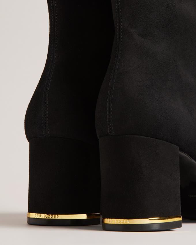 Botki Damskie Ted Baker Suede Czarne Polska | PL-INFOS4259