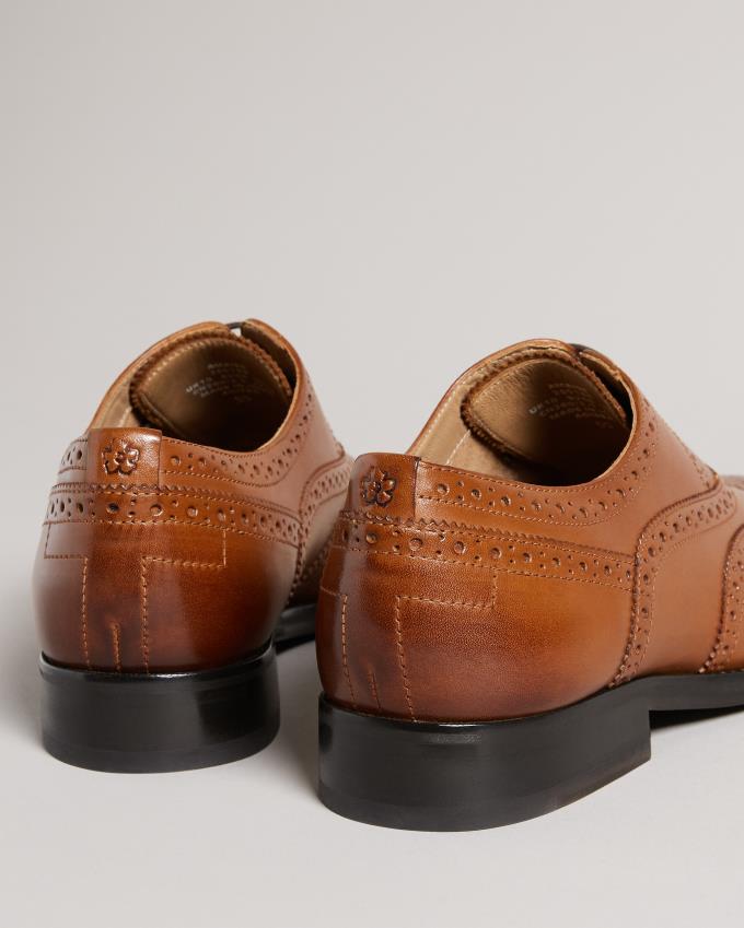 Buty Brogue Męskie Ted Baker Formal Leather Brązowe Polska | PL-JHRMS7416