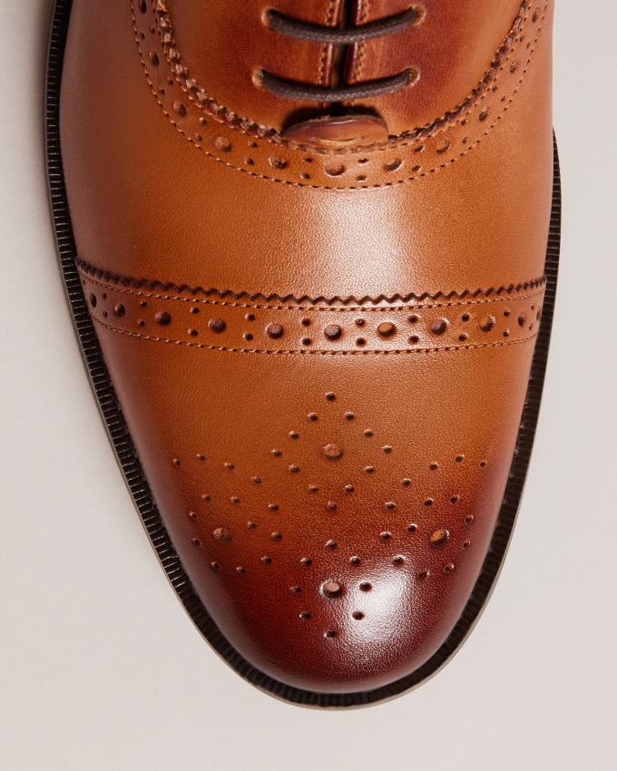 Buty Brogue Męskie Ted Baker Formal Leather Ombre Toe Cap Brązowe Polska | PL-WPAGS2816