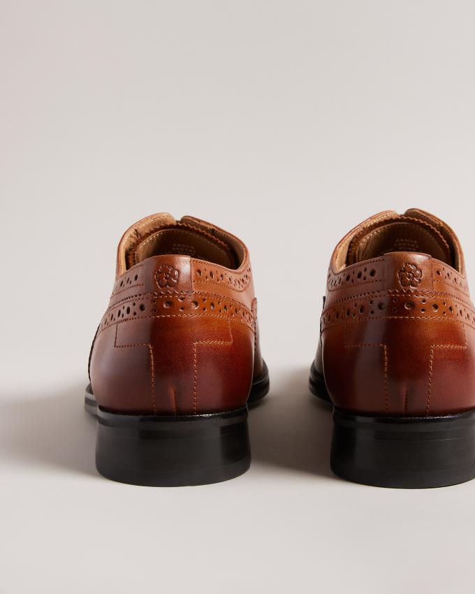 Buty Brogue Męskie Ted Baker Formal Leather Ombre Toe Cap Brązowe Polska | PL-WPAGS2816