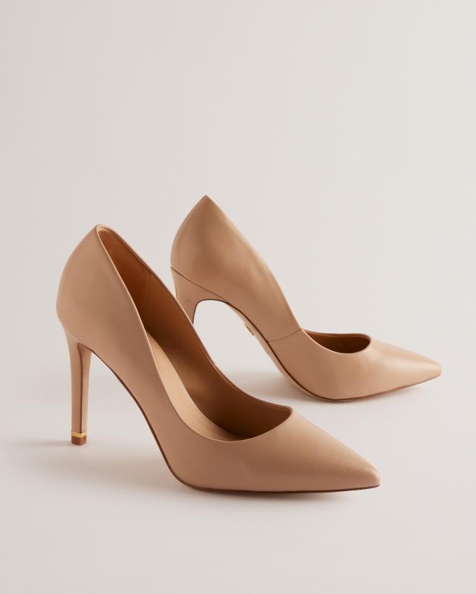 Buty Na Obcasie Damskie Ted Baker Court With Embellished Heel Beżowe Polska | PL-QWFRM3027