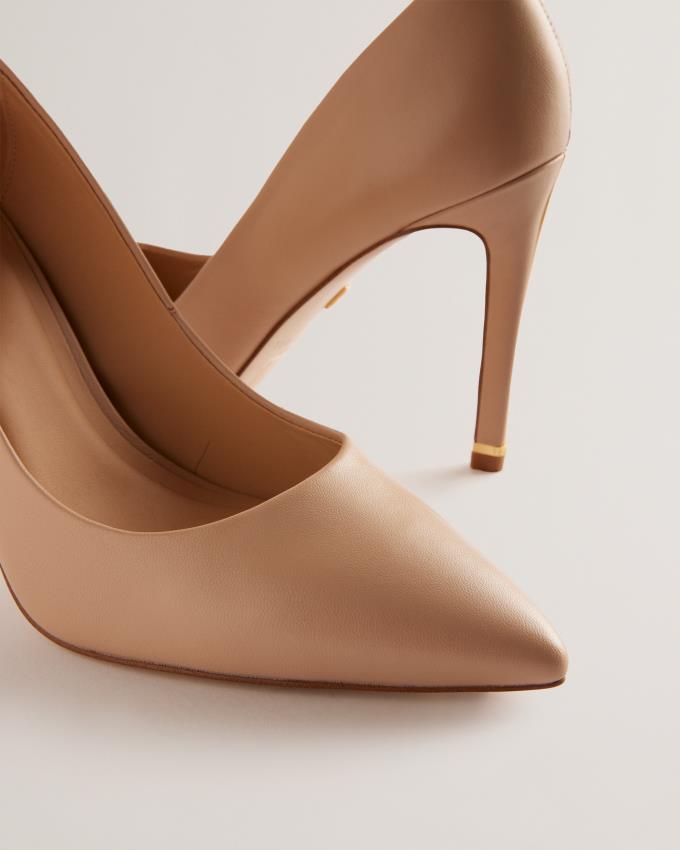 Buty Na Obcasie Damskie Ted Baker Court With Embellished Heel Beżowe Polska | PL-QWFRM3027