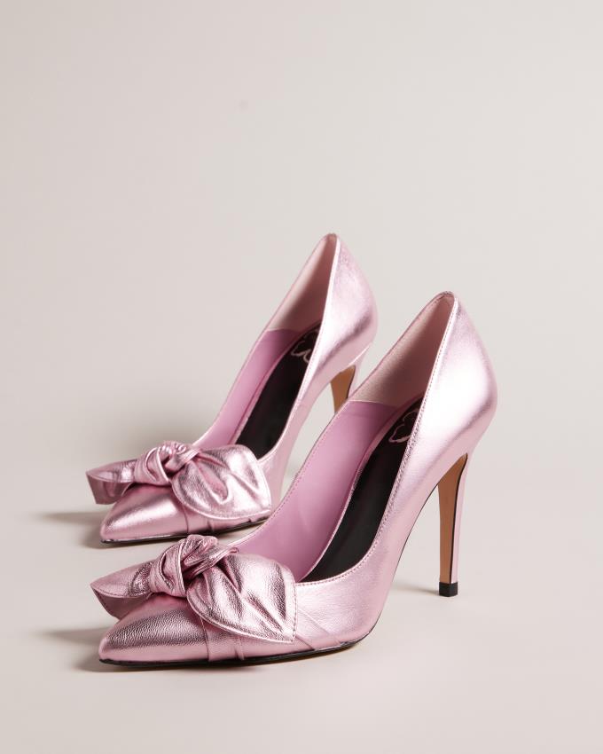 Buty Na Obcasie Damskie Ted Baker Metallic Court Głęboka Różowe Polska | PL-QVMOF8624