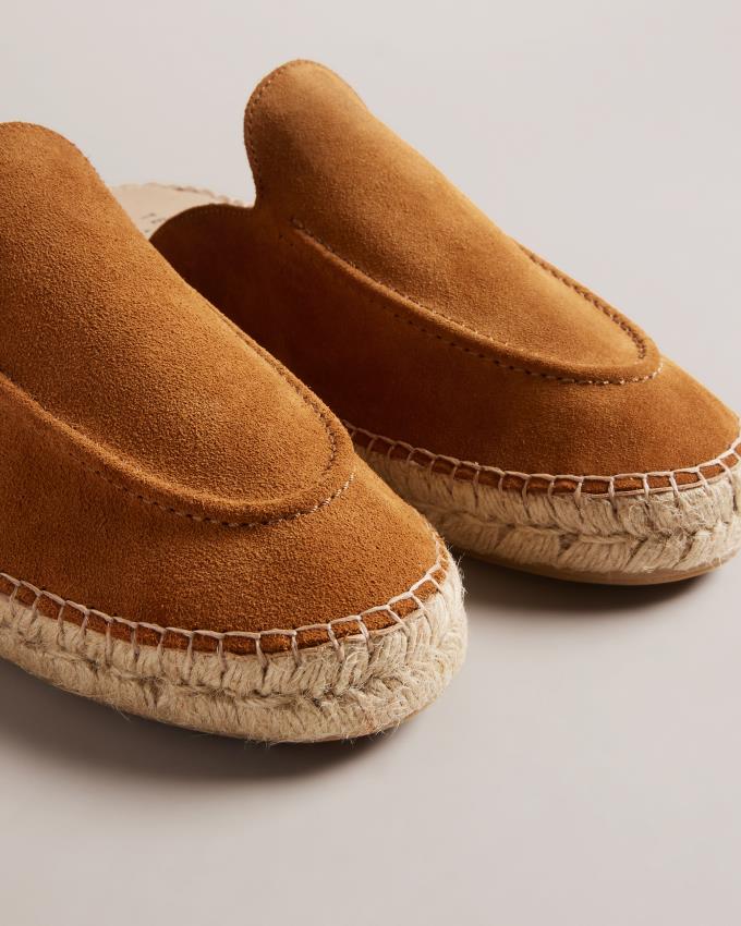 Espadryle Męskie Ted Baker Suede Mule Brązowe Polska | PL-WVMTL5048