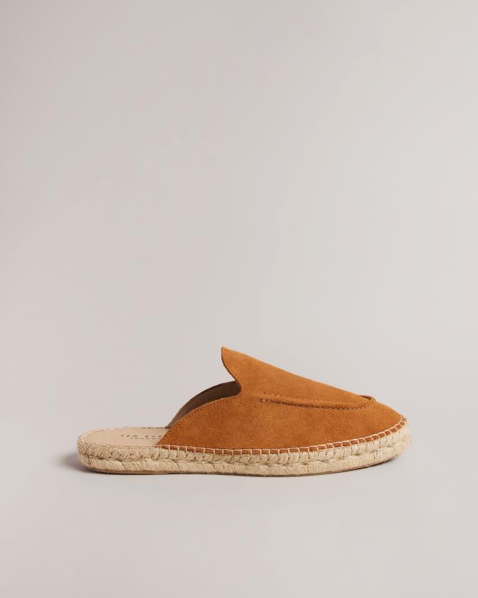 Espadryle Męskie Ted Baker Suede Mule Brązowe Polska | PL-WVMTL5048