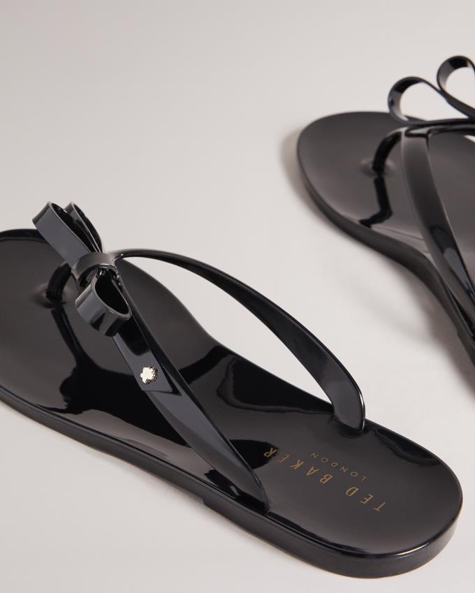 Japonki Damskie Ted Baker Bow Czarne Polska | PL-UMCWI4358