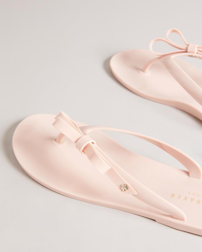 Japonki Damskie Ted Baker Bow Różowe Polska | PL-ITNBG4230