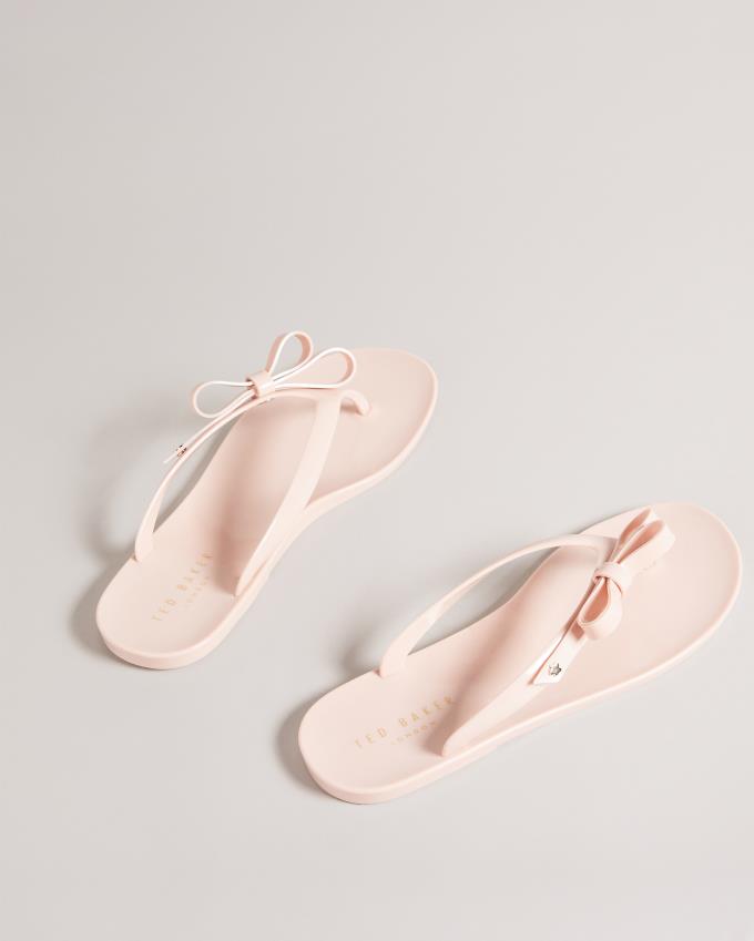 Japonki Damskie Ted Baker Bow Różowe Polska | PL-ITNBG4230