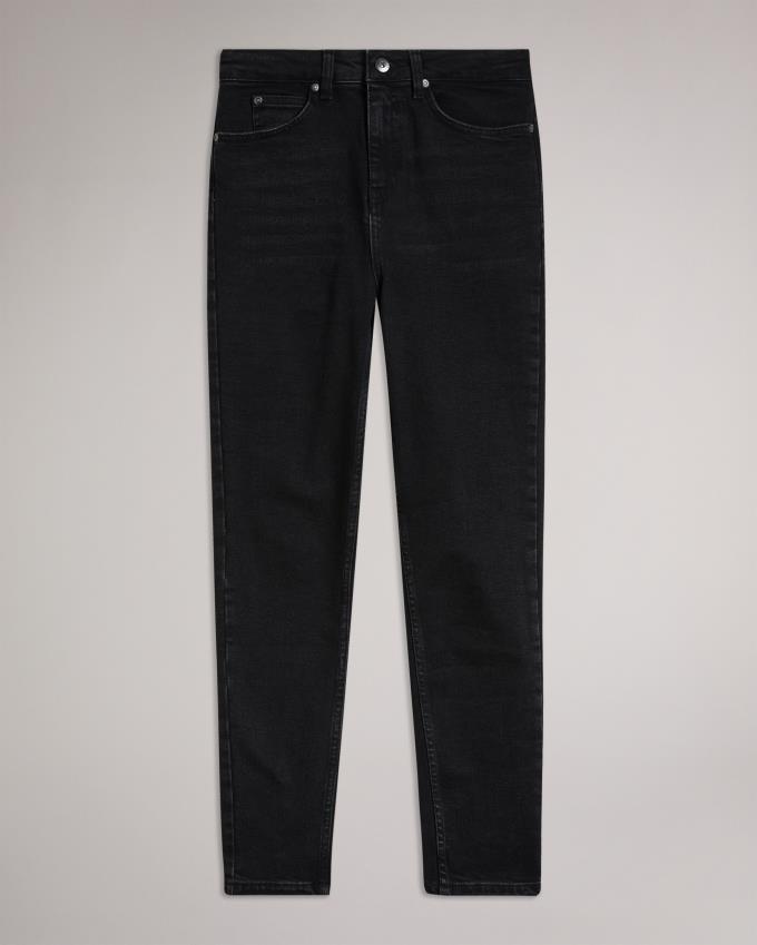 Jeansy Damskie Ted Baker Skinny Washed Black Czarne Polska | PL-YOCIF1986