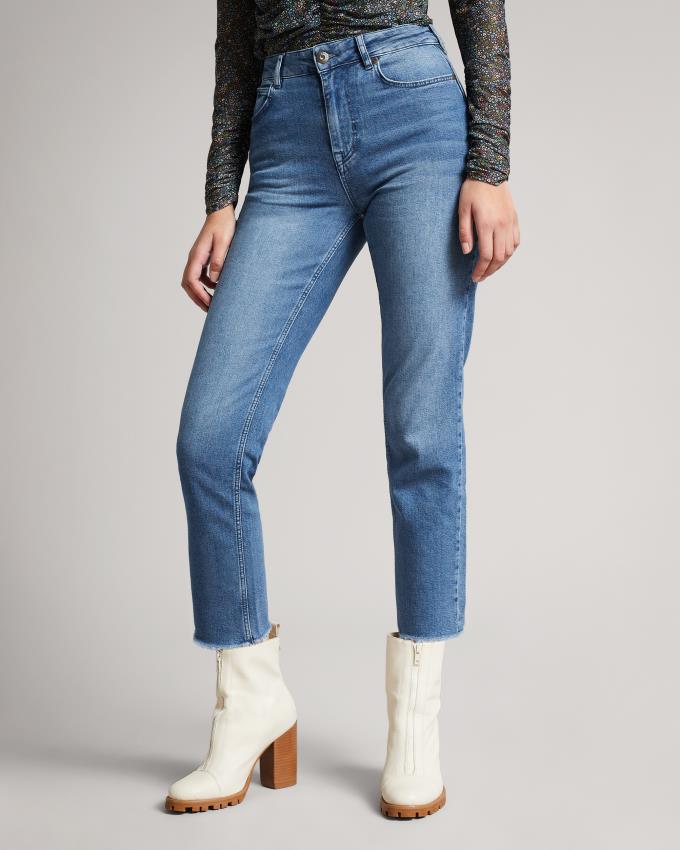 Jeansy Damskie Ted Baker Straight Leg Denim Niebieskie Polska | PL-BJUHF7685