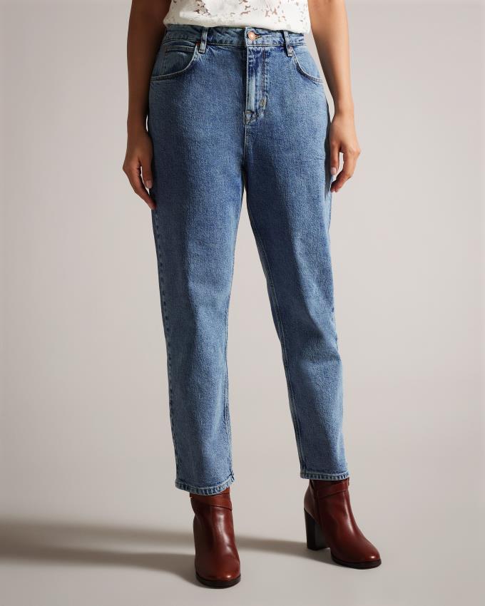 Jeansy Damskie Ted Baker Straight Leg Denim Niebieskie Polska | PL-SBFPC1257