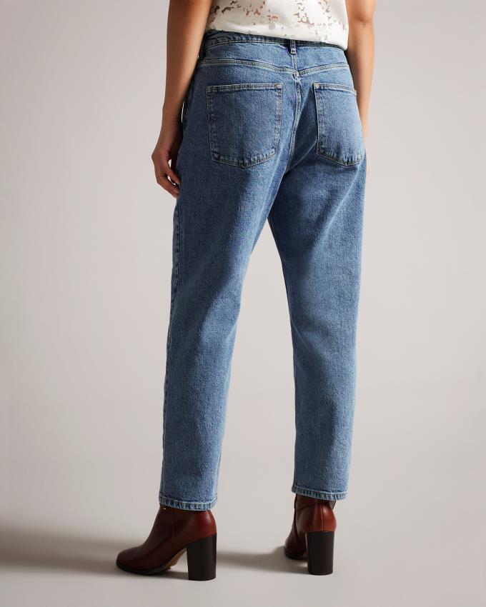 Jeansy Damskie Ted Baker Straight Leg Denim Niebieskie Polska | PL-SBFPC1257