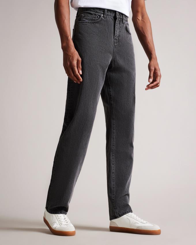 Jeansy Męskie Ted Baker Original Fit Denim Szare Polska | PL-MVZGC8743