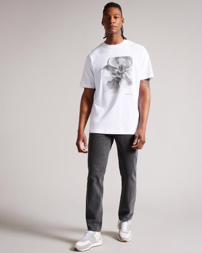 Jeansy Męskie Ted Baker Slim Leg Denim Szare Polska | PL-EDCOH7801