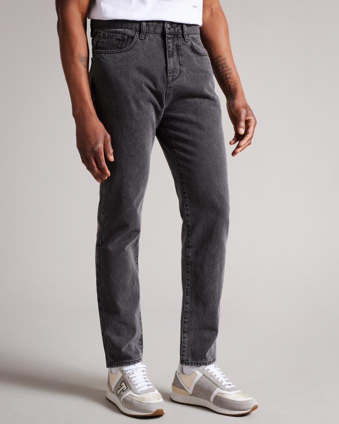 Jeansy Męskie Ted Baker Slim Leg Denim Szare Polska | PL-EDCOH7801