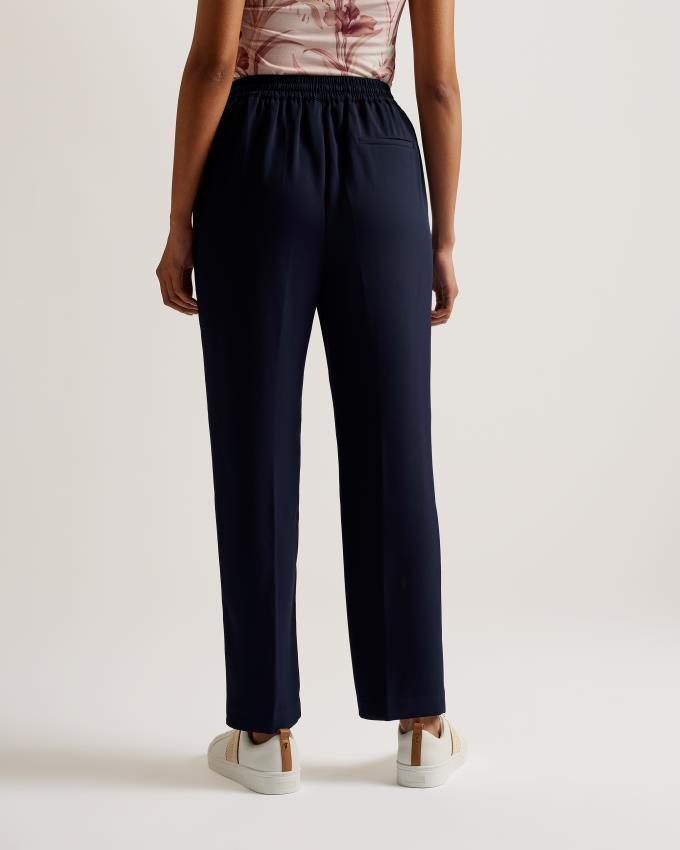 Joggery Damskie Ted Baker Straight Leg Ankle Grazer Ciemny Niebieskie Polska | PL-FUPIQ9207