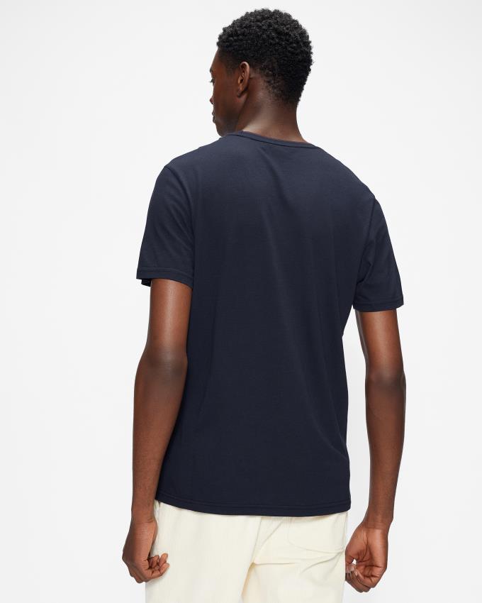 Koszulka Męskie Ted Baker Short Sleeve Granatowe Polska | PL-NYCFH4938
