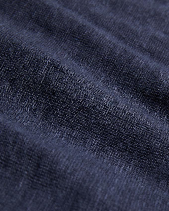 Koszulka Polo Męskie Ted Baker Linen Revere Collar Granatowe Polska | PL-IFORX1632