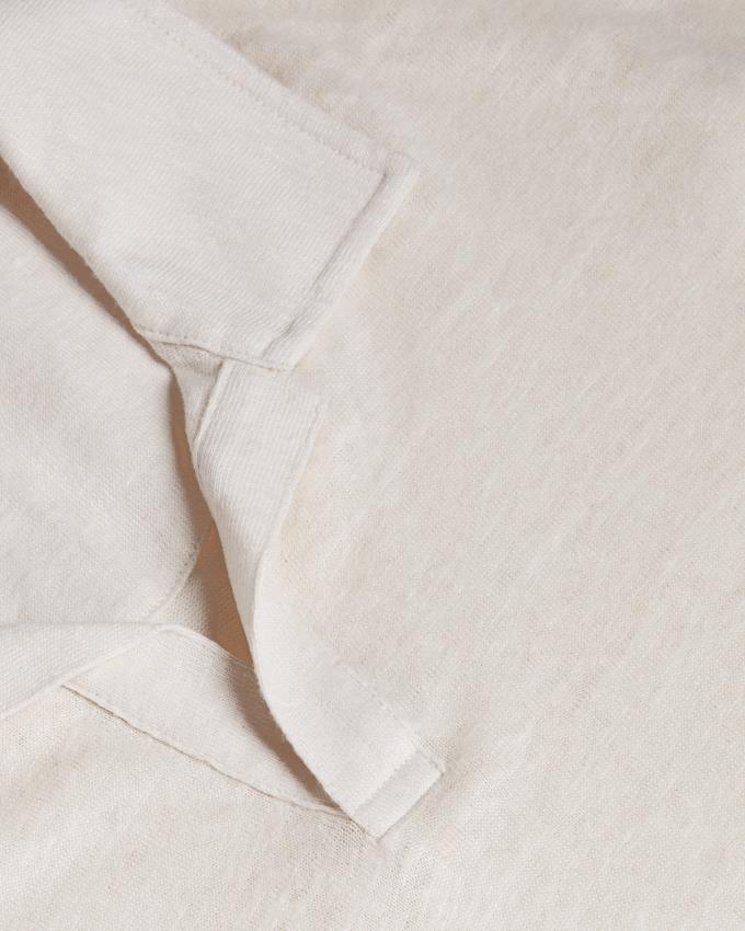 Koszulka Polo Męskie Ted Baker Linen Revere Collar Szare Polska | PL-GJYPF3648