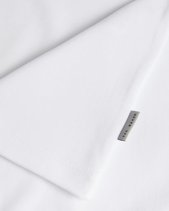 Koszulka Polo Męskie Ted Baker Short Sleeve Białe Polska | PL-NCYFD3640