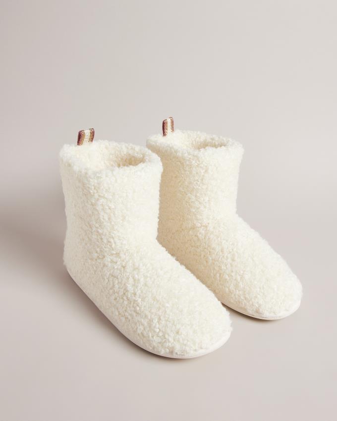 Kozaki Damskie Ted Baker Borg Slipper Beżowe Polska | PL-VQFPS9372
