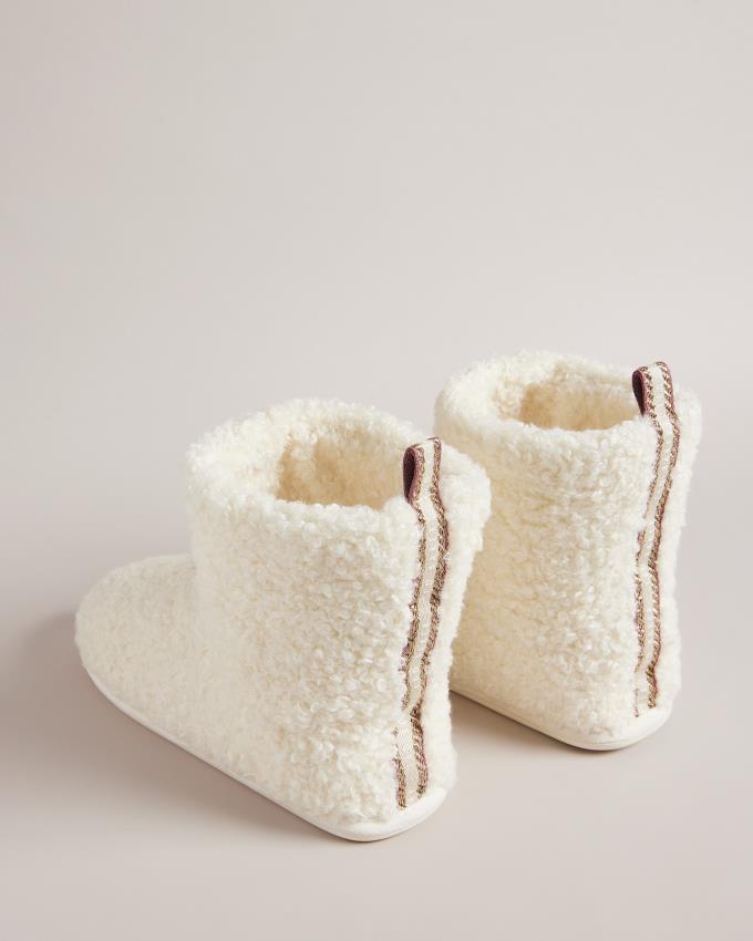 Kozaki Damskie Ted Baker Borg Slipper Beżowe Polska | PL-VQFPS9372
