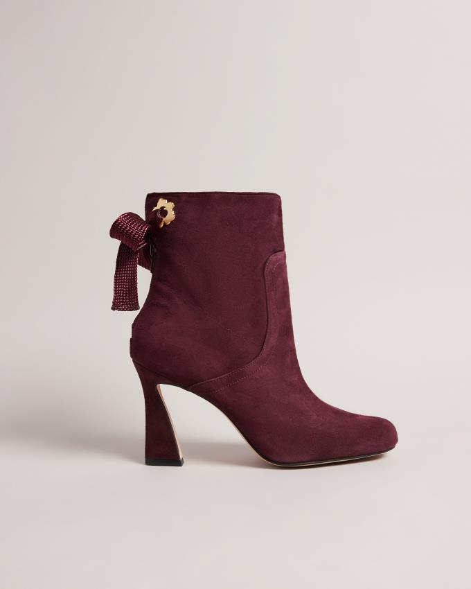 Kozaki Skórzane Damskie Ted Baker Heeled Jasny Fioletowe Polska | PL-NYAEO0316