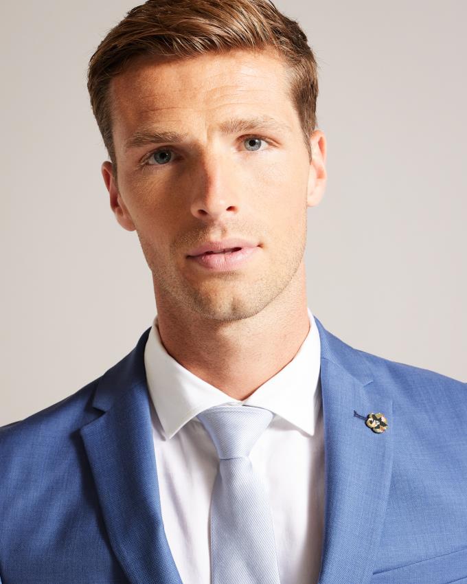 Kurtka Męskie Ted Baker Wool Suit Niebieskie Polska | PL-QAZGO1425