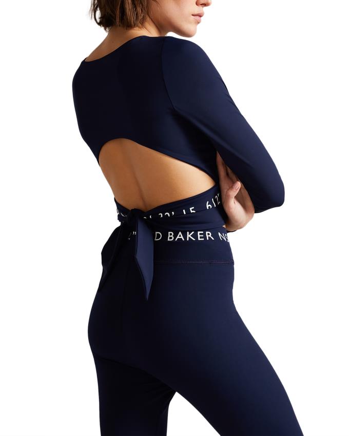 Najfatalniejszy Damskie Ted Baker Activewear Long Sleeve Ciemny Niebieskie Polska | PL-ICORP4527